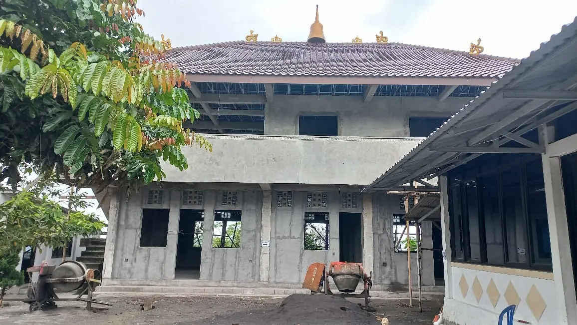 Foto program Dana Pembangunan Kuti Vihara Wisma Bhikkhu Jayawijaya