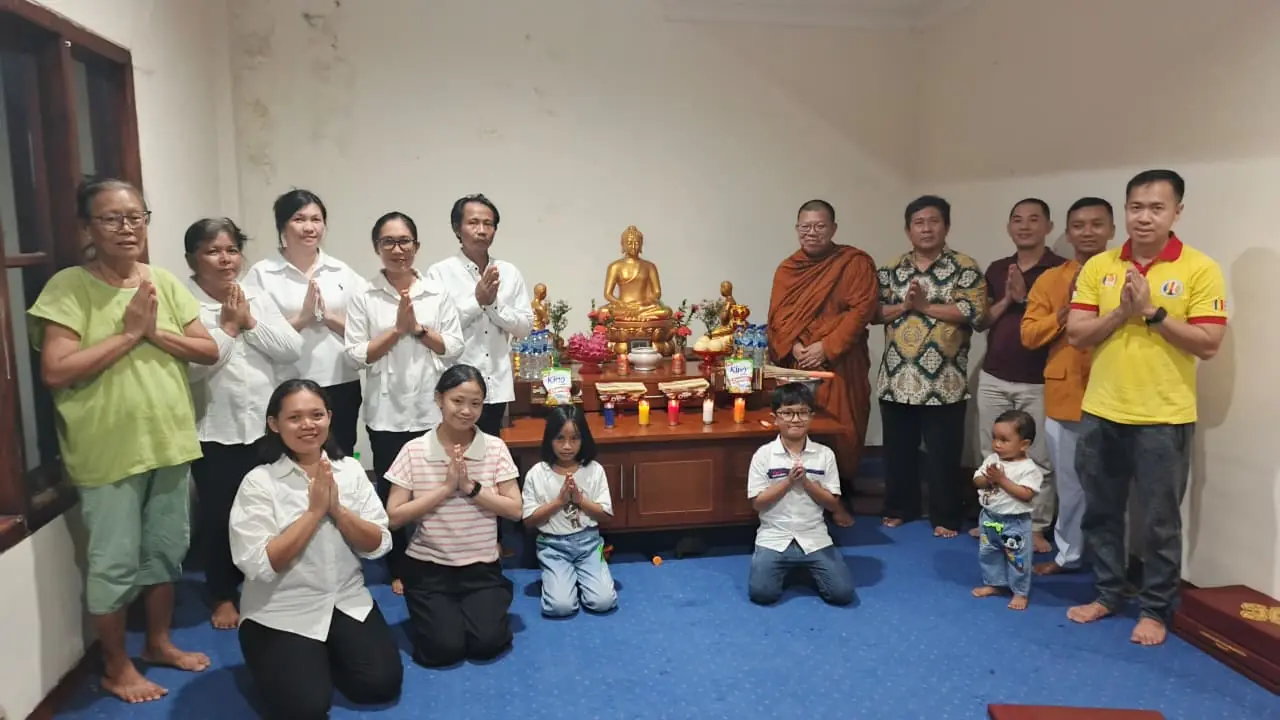Foto program Dana Bangun Ruang Acharya Pusdiklat Dhamma Siloka Ternate