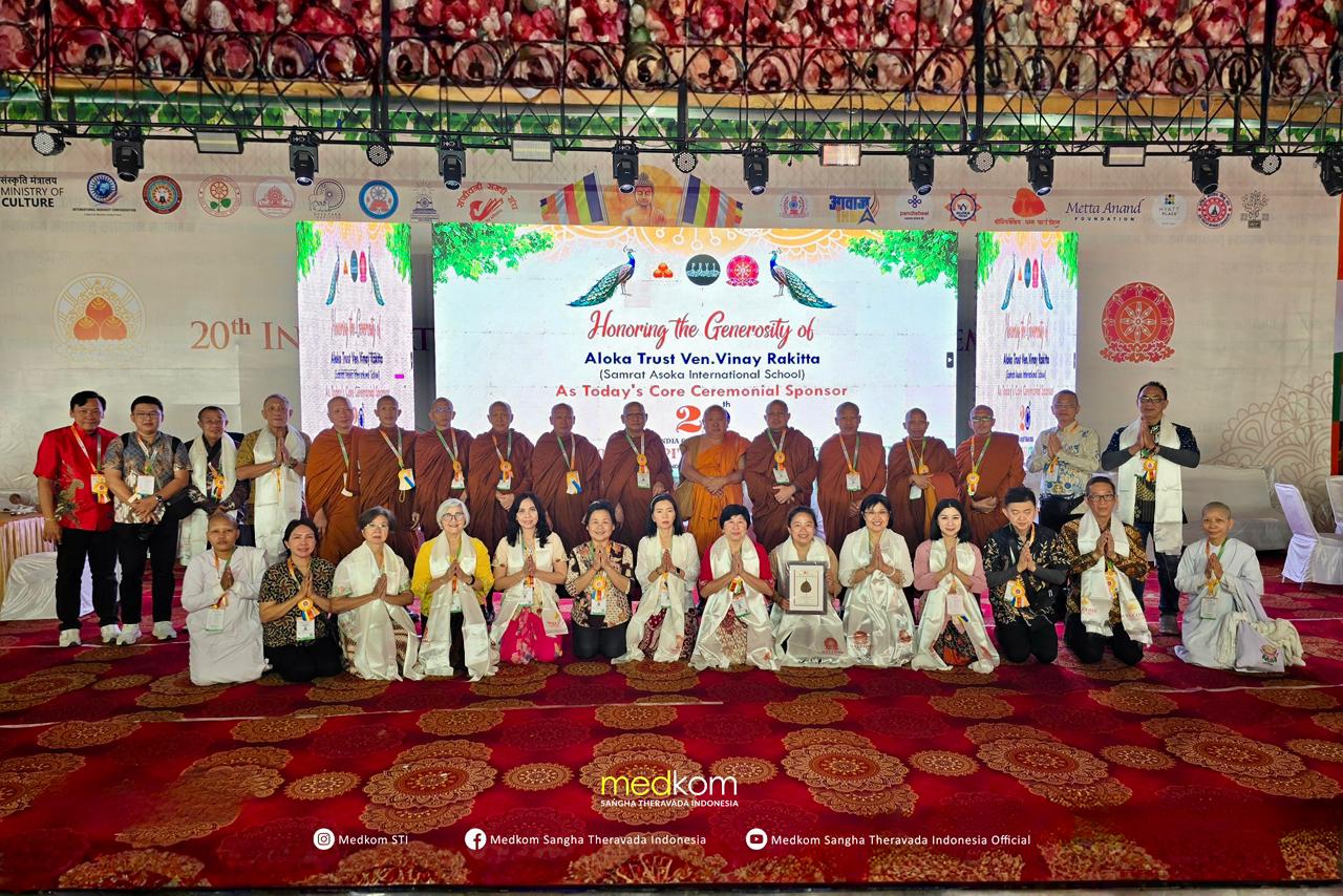 Foto program Menyokong 6.000 Peserta Tipitaka Chanting di India 2026