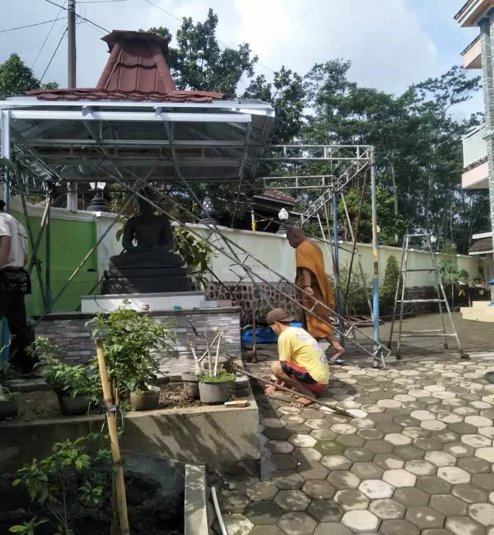 Foto program Dana Bangun Gazebo Untuk Buddha Rupang