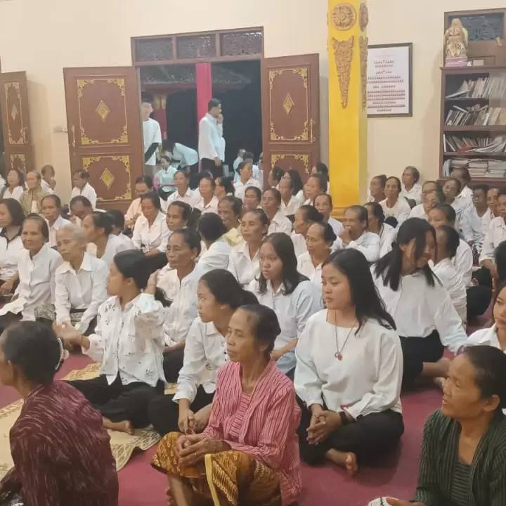 Foto program Dana Baksos dan Jalan Sehat Umat Buddha Gunungkidul