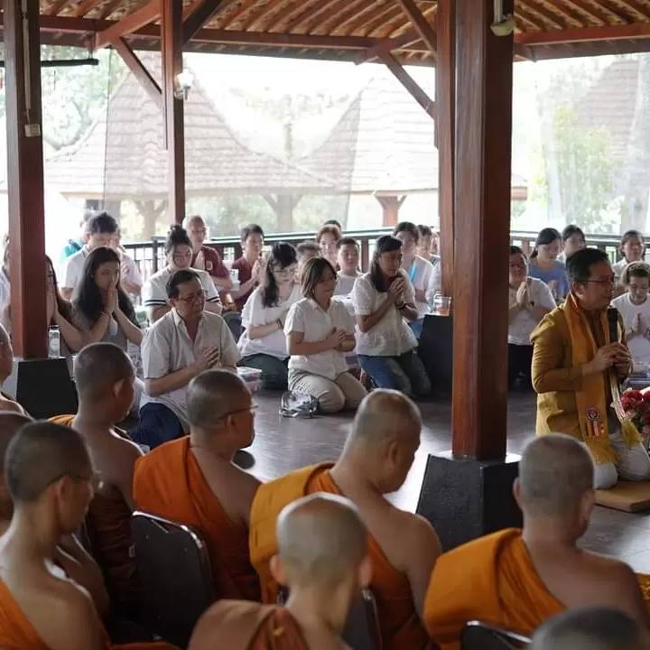 Foto program Kathina Dana 15 Anggota Sangha Saung Santi Sukha Arama