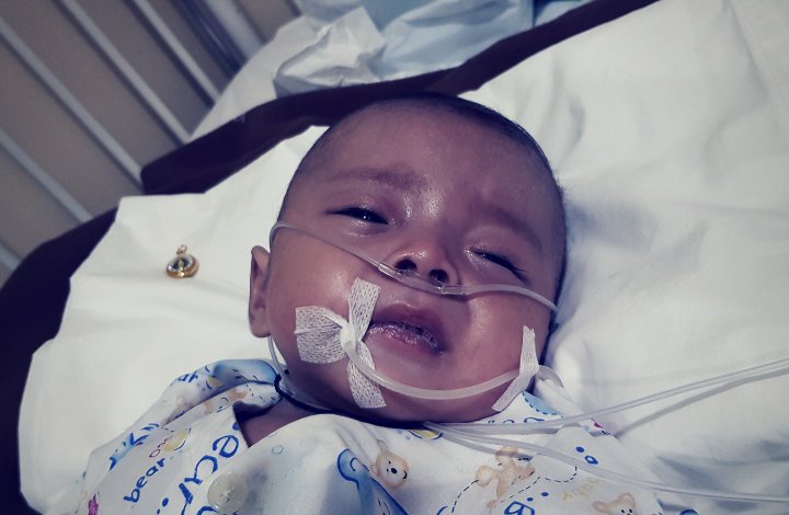 Foto program Urgent. Dana Pengobatan Baby Zifan yang Terbaring di RS