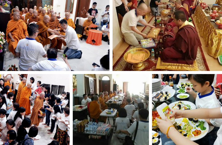 Foto program Sangha Dana Kepada 13 Sangha dari 5 Negara & Dana Visudhi