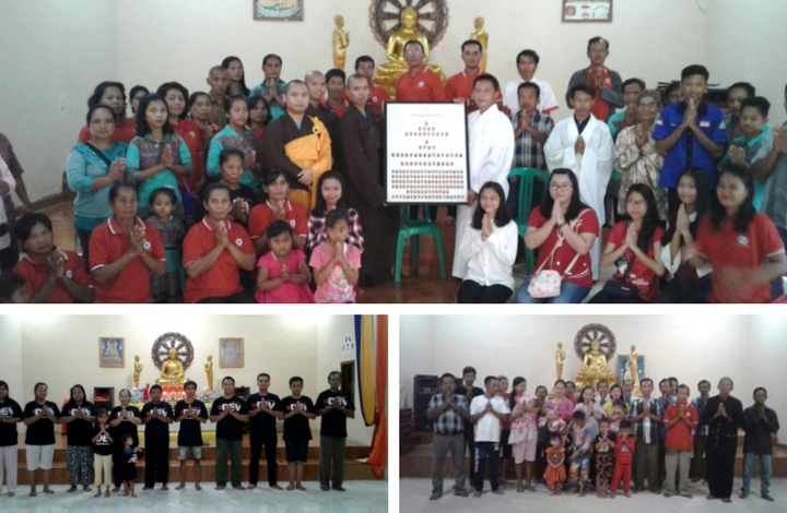 Foto program Dana Jubah untuk Sangha & Dana untuk Vihara Desa Lampung