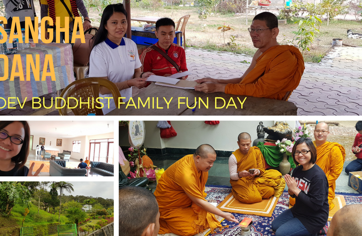 Foto program Sangha Dana Di Acara DEV Buddhist Family Fun Day