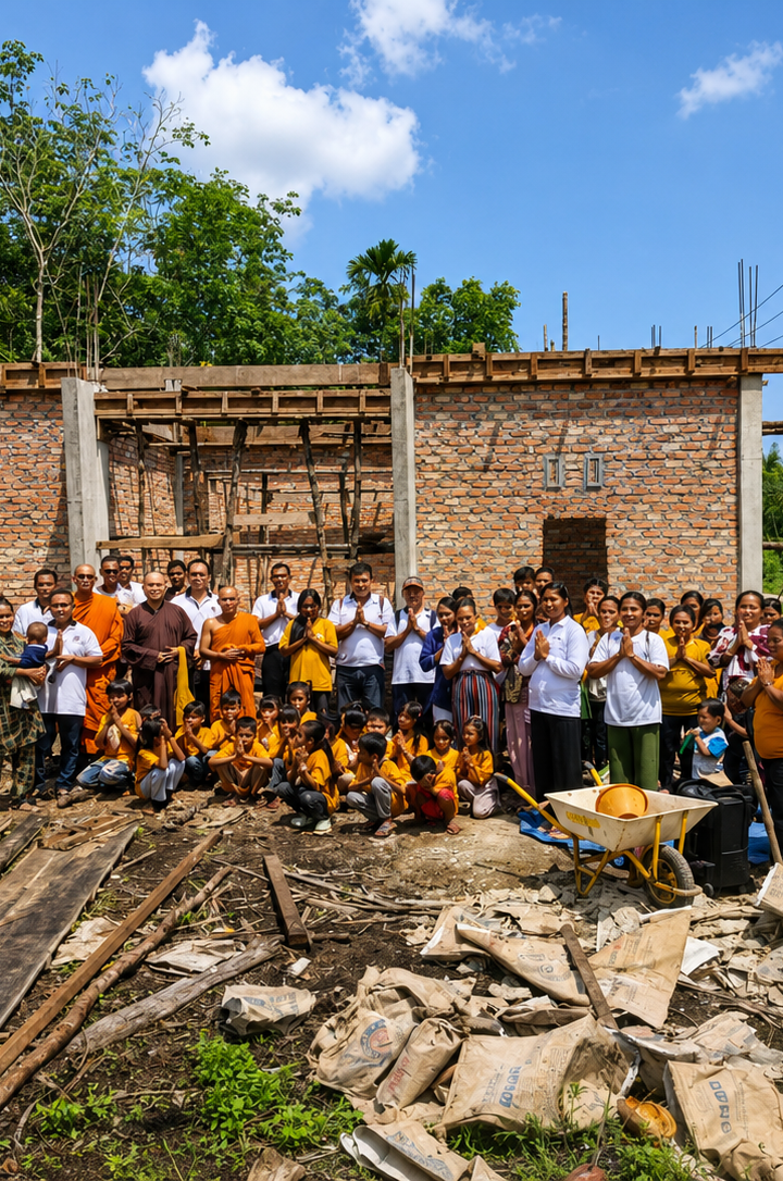 Foto program Bersama Wujudkan Gedung Sekolah Minggu Buddha untuk Suku Akit